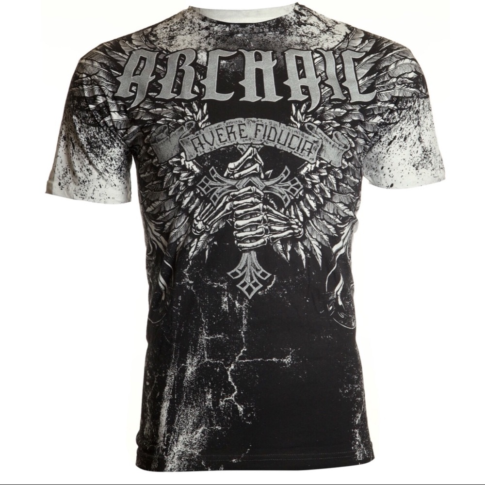 Archaic By Affliction Men's T-Shirt HOLYMAN